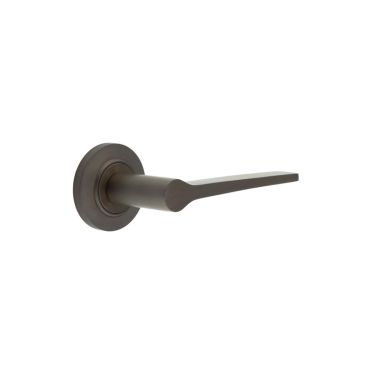 Click Here To Enlarge This Photo Of BUR20KIT80 Frelan Hardware Burlington Knightsbridge Door Handles on Chamfered Rose Dark Bronze