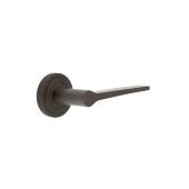 BUR20KIT81 Frelan Hardware Burlington Knightsbridge Door Handles on Stepped Rose Dark Bronze