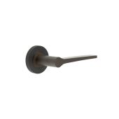 BUR20KIT83 Frelan Hardware Burlington Knightsbridge Door Handles on Knurled Rose Dark Bronze