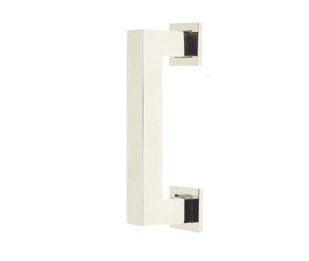 Click Here To Enlarge This Photo Of BUR210PN Frelan Hardware Burlington Trafalgar Square Cabinet Handle 96mm Polished Nickel