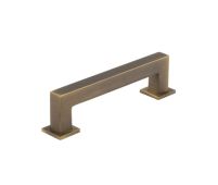 BUR211AB Frelan Hardware Burlington Trafalgar Square Cabinet Handle 128mm Antique Brass