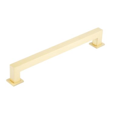 Click Here To Enlarge This Photo Of BUR212SB Frelan Hardware Burlington Trafalgar Square Cabinet Handle 224mm Satin Brass
