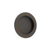 BUR215DB Frelan Hardware Burlington Circular 75mm Flush Pull Dark Bronze