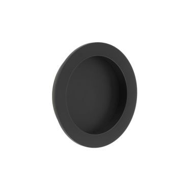 Click Here To Enlarge This Photo Of BUR215MB Frelan Hardware Burlington Circular 75mm Flush Pull Matt Black