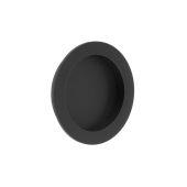 BUR215MB Frelan Hardware Burlington Circular 75mm Flush Pull Matt Black