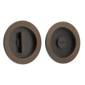 BUR216DB Frelan Hardware Burlington Circular Flush Turn & Release Dark Bronze