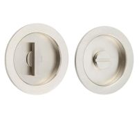 BUR216SN Frelan Hardware Burlington Circular Flush Turn & Release Satin Nickel