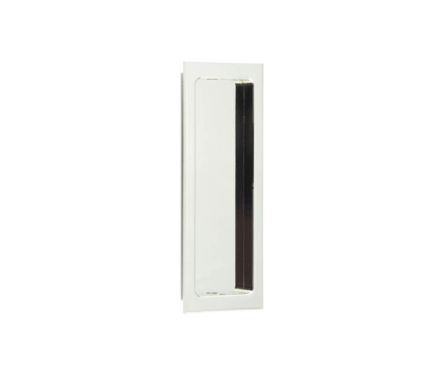 Click Here To Enlarge This Photo Of BUR225PN Frelan Hardware Burlington Rectangular Flush Pull 150mm x 55mm Polished Nickel