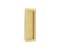 BUR225SB Frelan Hardware Burlington Rectangular Flush Pull 150mm x 55mm Satin Brass