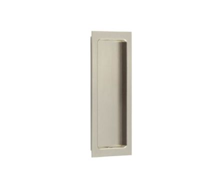 Click Here To Enlarge This Photo Of BUR225SN Frelan Hardware Burlington Rectangular Flush Pull 150mm x 55mm Satin Nickel