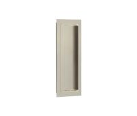 BUR225SN Frelan Hardware Burlington Rectangular Flush Pull 150mm x 55mm Satin Nickel