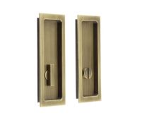 BUR226AB Frelan Hardware Burlington Flush Rectangular Turn & Release Antique Brass