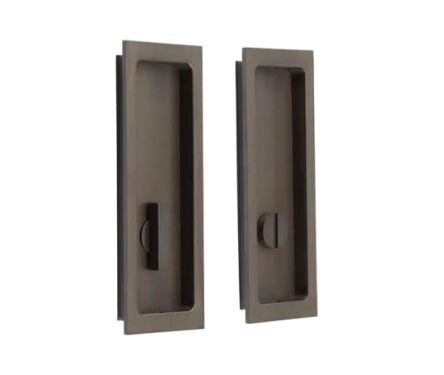 Click Here To Enlarge This Photo Of BUR226DB Frelan Hardware Burlington Flush Rectangular Turn & Release Dark Bronze