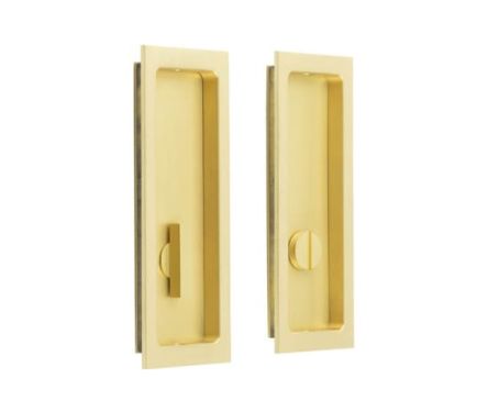 Click Here To Enlarge This Photo Of BUR226SB Frelan Hardware Burlington Flush Rectangular Turn & Release Satin Brass