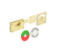 BUR2552SB Frelan Hardware Burlington Indicator Lock Satin Brass