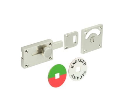 Click Here To Enlarge This Photo Of BUR2552SN Frelan Hardware Burlington Indicator Lock Satin Nickel