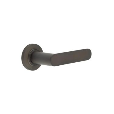 Click Here To Enlarge This Photo Of BUR25KIT79 Frelan Hardware Burlington Kensington Door Handles on Plain Rose Dark Bronze