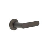 BUR25KIT79 Frelan Hardware Burlington Kensington Door Handles on Plain Rose Dark Bronze
