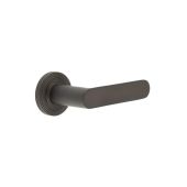 BUR25KIT81 Frelan Hardware Burlington Kensington Door Handles on Stepped Rose Dark Bronze