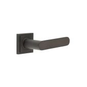 BUR25KIT85 Frelan Hardware Burlington Kensington Door Handles on Square Stepped Rose Dark Bronze