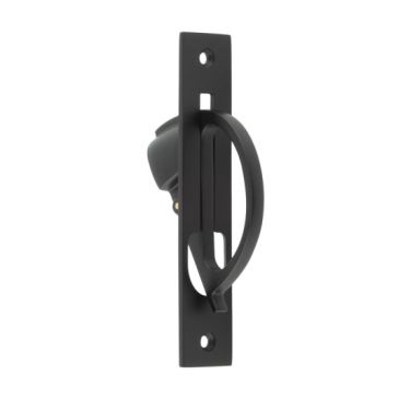 Click Here To Enlarge This Photo Of BUR280MB Frelan Hardware Burlington 130mm x 25mm Sliding Door Edge Pull Matt Black