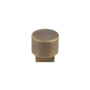 Click Here To Enlarge This Photo Of BUR300AB Frelan Hardware Burlington Westminster 30mm Round Cupboard Knob Antique Brass