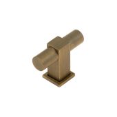 BUR301AB Frelan Hardware Burlington Westminster 56mm T Bar Cupboard Knob Antique Brass