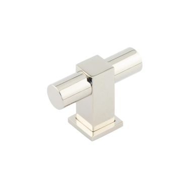 Click Here To Enlarge This Photo Of BUR301PN Frelan Hardware Burlington Westminster 56mm T Bar Cupboard Knob Polished Nickel