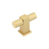 BUR301SB Frelan Hardware Burlington Westminster 56mm T Bar Cupboard Knob Satin Brass