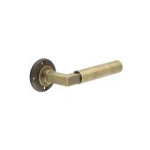 BUR30AB Frelan Hardware Burlington Westminster Door Handles (No Outer Rose) Antique Brass