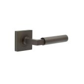 BUR30KIT84 Frelan Hardware Burlington Westminster Door Handles on Square Plain Rose Dark Bronze
