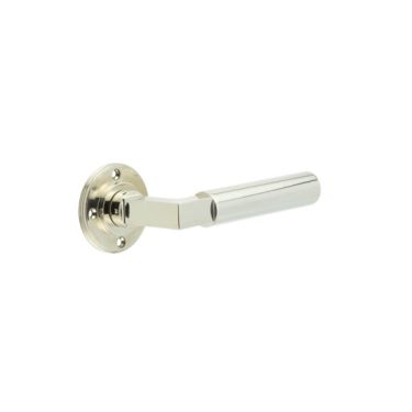 Click Here To Enlarge This Photo Of BUR30PN Frelan Hardware Burlington Westminster Door Handles (No Outer Rose) Polished Nickel