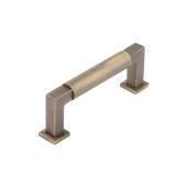 BUR310AB Frelan Hardware Burlington Westminster Round Cabinet Handle 96mm Antique Brass