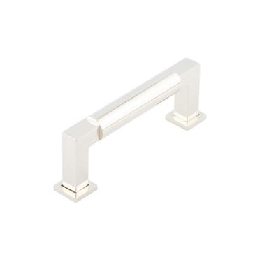 Click Here To Enlarge This Photo Of BUR310PN Frelan Hardware Burlington Westminster Round Cabinet Handle 96mm Polished Nickel