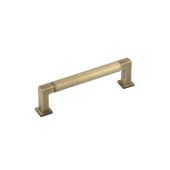BUR311AB Frelan Hardware Burlington Westminster Round Cabinet Handle 128mm Antique Brass