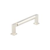 BUR311PN Frelan Hardware Burlington Westminster Round Cabinet Handle 128mm Polished Nickel