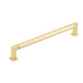 BUR312SB Frelan Hardware Burlington Westminster Round Cabinet Handle 224mm Satin Brass