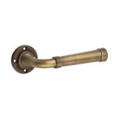 BUR35AB Frelan Hardware Burlington Highgate Door Handles (No Outer Rose) Antique Brass