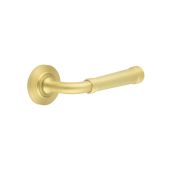 BUR35KIT236 Frelan Hardware Burlington Highgate Door Handles on Chamfered Rose Satin Brass