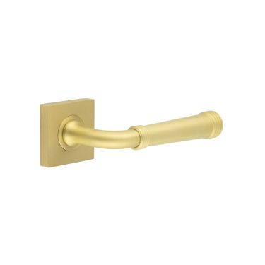 Click Here To Enlarge This Photo Of BUR35KIT240 Frelan Hardware Burlington Highgate Door Handles on Square Plain Rose Satin Brass