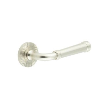 Click Here To Enlarge This Photo Of BUR35KIT316 Frelan Hardware Burlington Highgate Door Handles on Reeded Rose Satin Nickel