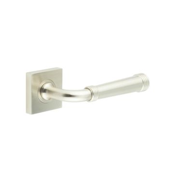 Click Here To Enlarge This Photo Of BUR35KIT318 Frelan Hardware Burlington Highgate Door Handles on Square Plain Rose Satin Nickel