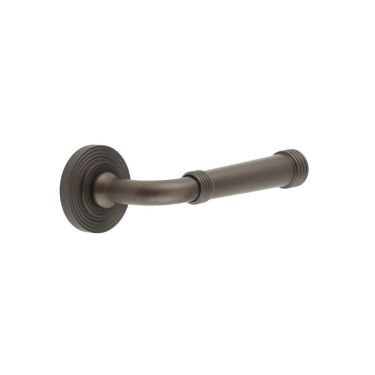 Click Here To Enlarge This Photo Of BUR35KIT82 Frelan Hardware Burlington Highgate Door Handles on Reeded Rose Dark Bronze