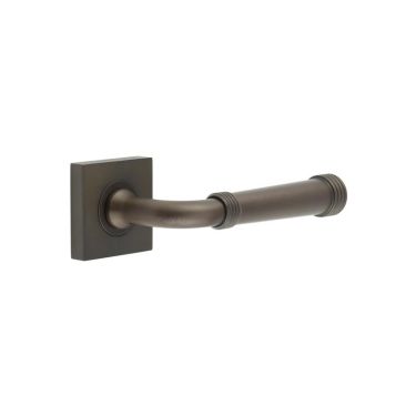 Click Here To Enlarge This Photo Of BUR35KIT84 Frelan Hardware Burlington Highgate Door Handles on Square Plain Rose Dark Bronze