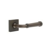 BUR35KIT84 Frelan Hardware Burlington Highgate Door Handles on Square Plain Rose Dark Bronze