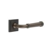 BUR35KIT85 Frelan Hardware Burlington Highgate Door Handles on Square Stepped Rose Dark Bronze