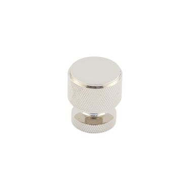 Click Here To Enlarge This Photo Of BUR400PN Frelan Hardware Burlington Piccadilly Knurled 30mm Cupboard Knob Polished Nickel
