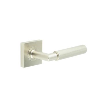 Click Here To Enlarge This Photo Of BUR40KIT318 Frelan Hardware Burlington Piccadilly Door Handles on Square Plain Rose Satin Nickel