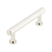 BUR410PN Frelan Hardware Burlington Piccadilly Knurled Cabinet Handle 96mm Polished Nickel