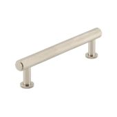 BUR411SN Frelan Hardware Burlington Piccadilly Knurled Cabinet Handle 128mm Satin Nickel